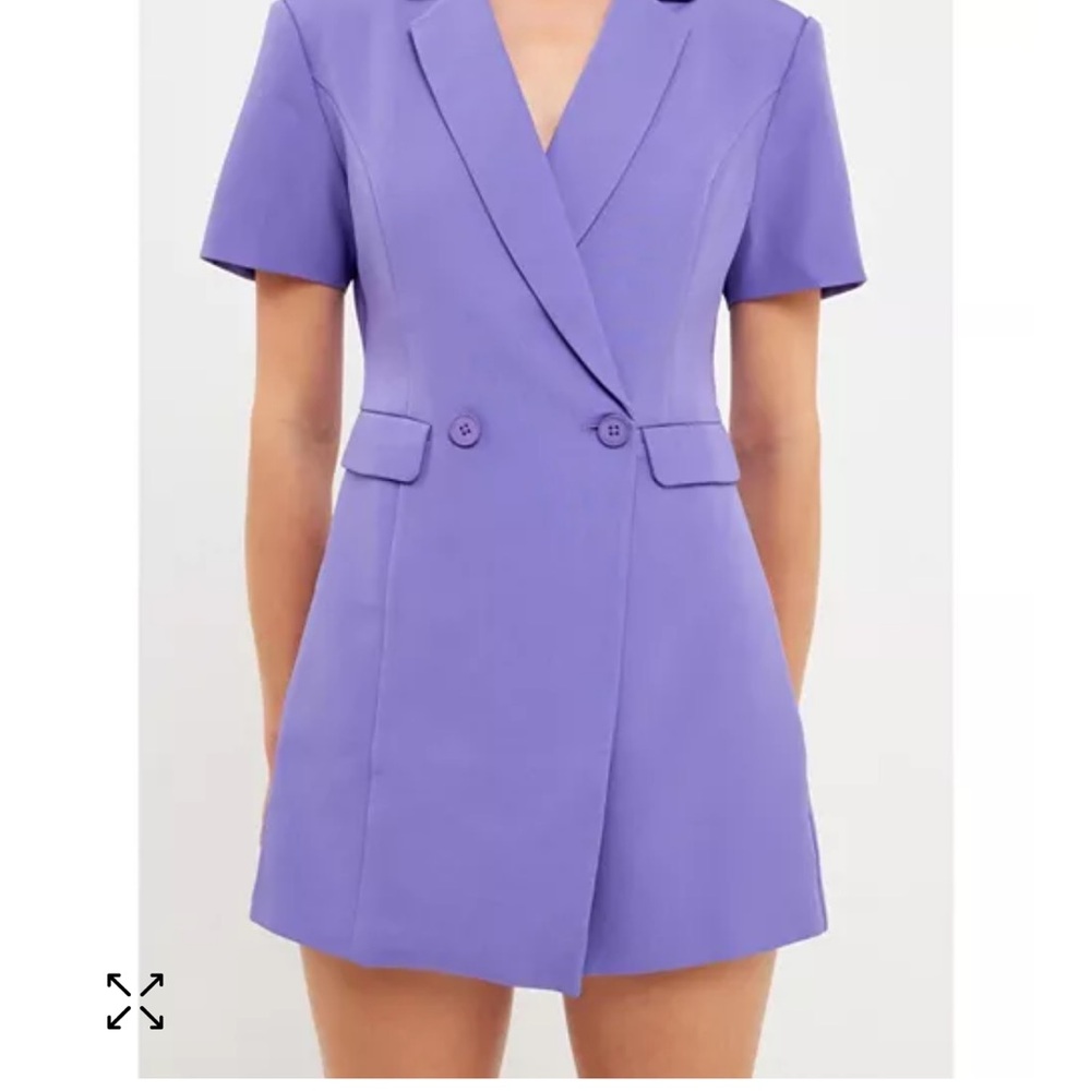 Endless Rose Purple V-Neck Mini Dress Cocktail